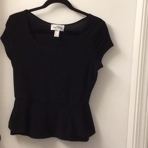 Joseph Ribkoff black Peplum top.
